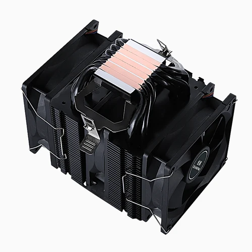 Imagen 2 del producto Radiador refrigerado por aire para PC x79 x99 AM3 AM4 AMD Twin Towers 6 tubos de calor Ventilador enfriador de CPU Instalación Intel LGA2011 115x 1200 1700 1366