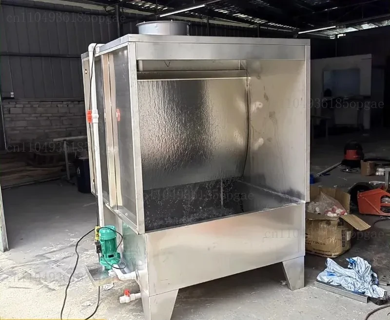 Environmental protection water curtain cabinet painting cabinet, water circulation painting table paint mist purification box