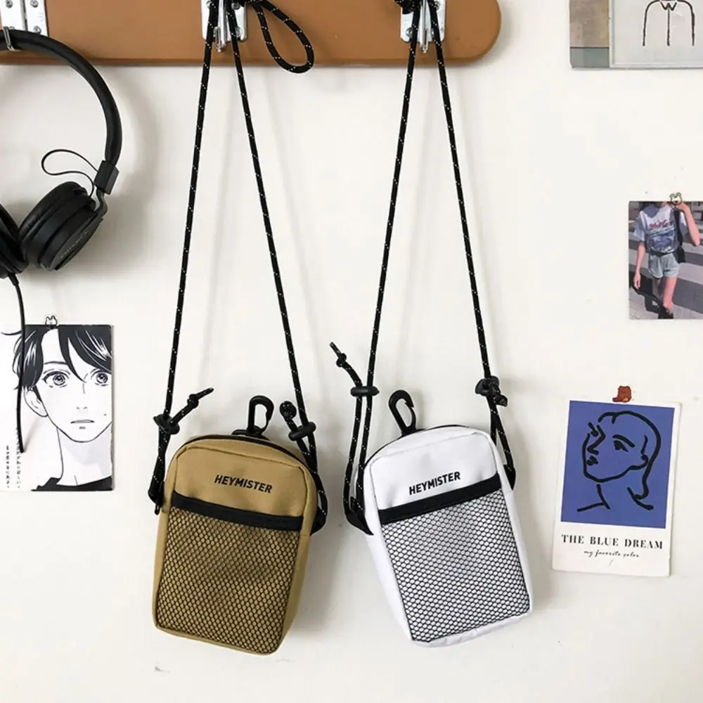 حقيبة كتف الموضة للرجال أكسفورد القماش فتاة المرأة حقيبة محفظة صغيرة محفظة الهاتف الخليوي الصغيرة في الهواء الطلق الخصر حزمة مع حلقة تسلق #3