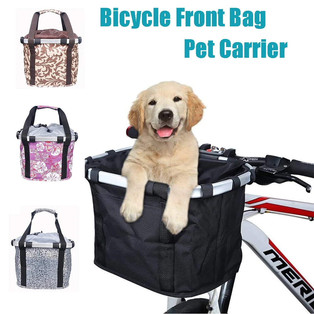 

Bicycle Front Basket Bike Dog Carrier Cycling Carrying Holder Mountain Bike Riding Pouch Cycle Biking Front Bag Bike Basket