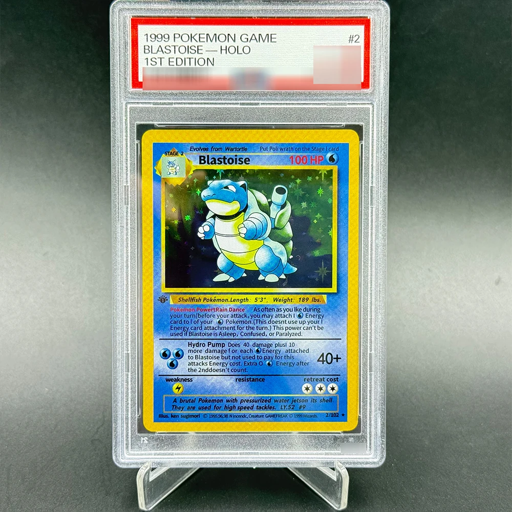 

(English) DIY PKM 1999 1ST EDITION PTCG GAME Blastoise-Holo Collection Card P/S/A 10~1 Points Rating Anime Game Cards