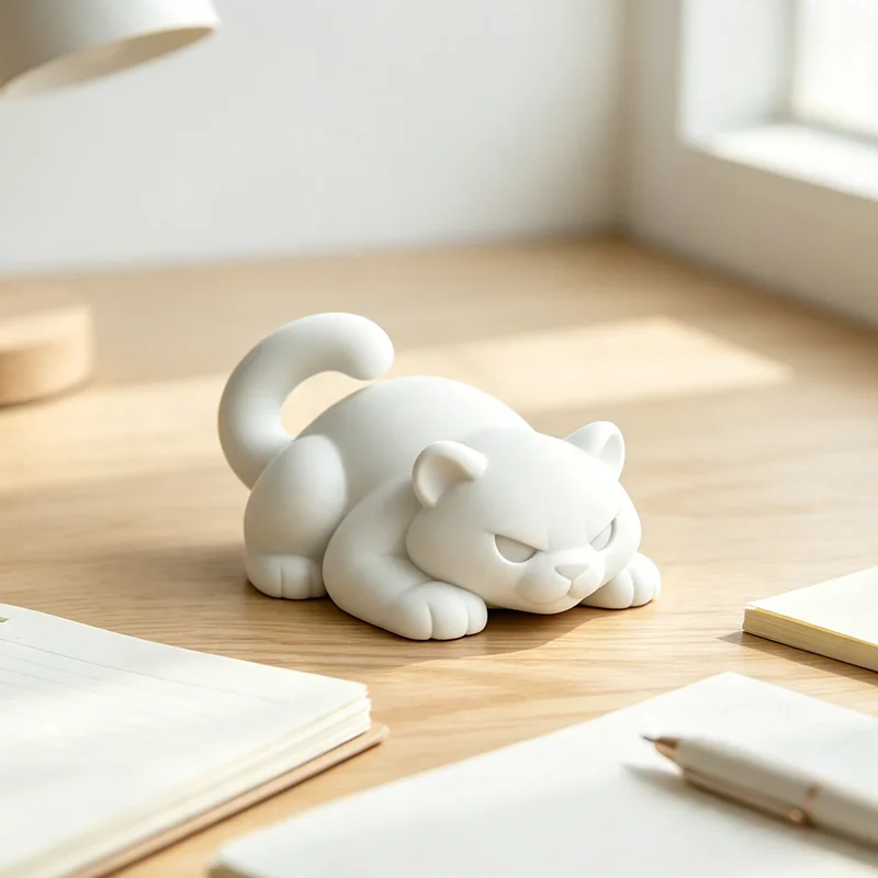 3D Printed Crawling Leopard Figurine Cute Lying Leopard Sculpture Minimalist Animal Statue Home Tabletop Decor Creative Craft