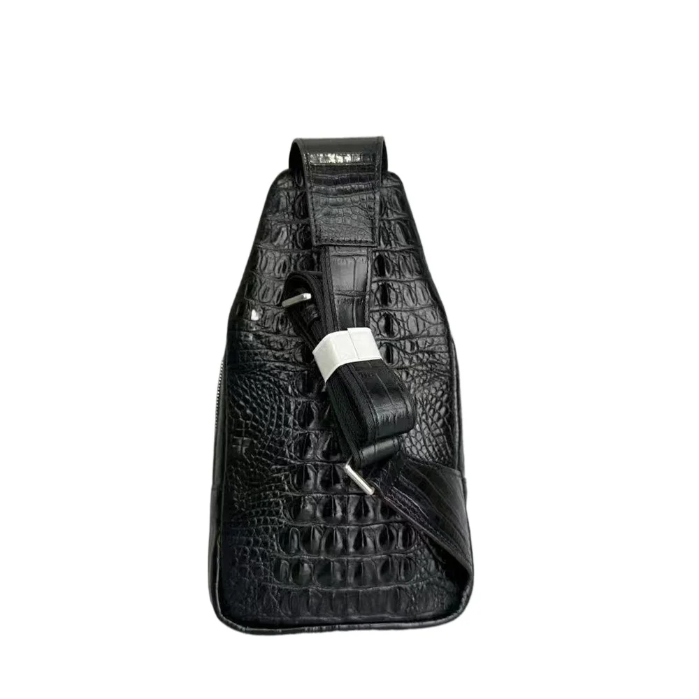New real crocodile leather men's cross-body bag authentic crocodile leather men's shoulder bag travel outdoor chest bag