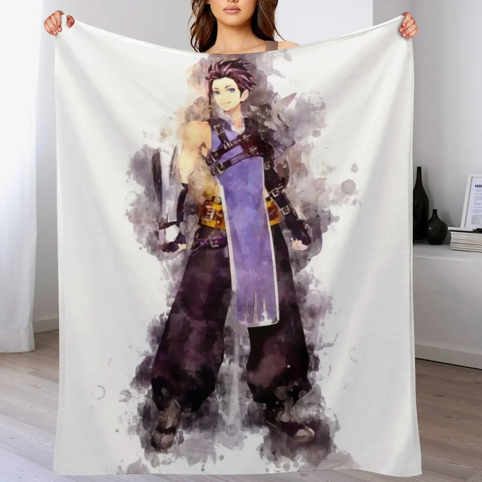 Law - Tales of Arise (Watercolor) Throw Blanket Hairy Bed Luxury St Blankets