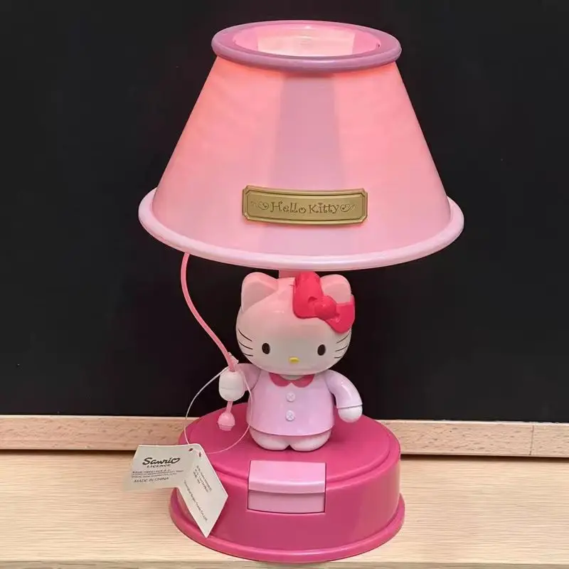 

In Stock Hello Kitty Kawaii Anime Table Lamp Bedroom Bedside Night Light Sleeping Night Gifts Sweet Portabl Schoolchildren Toys