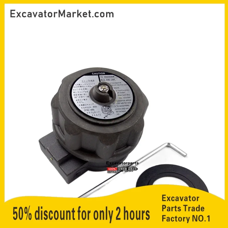 For Excavator  Hitachi Ex200-1-2-3 Hydraulic Tank Cover  Respiratory Filter  Exhaust Valve Exhaust Filter Assembly Accessories