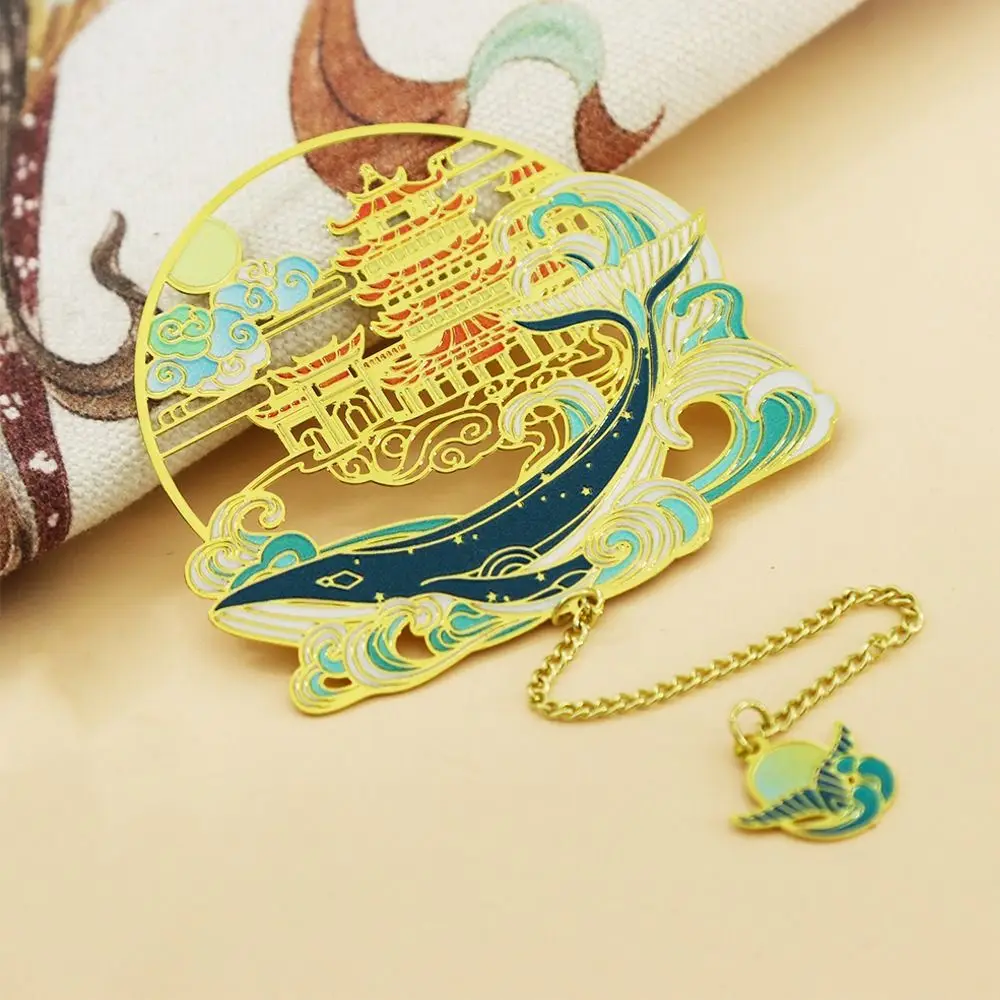 Dragon Chinese Style Bookmark Cat Brid Metal Book Clip Book Holder Book Accessory Tassel Book Page Marker