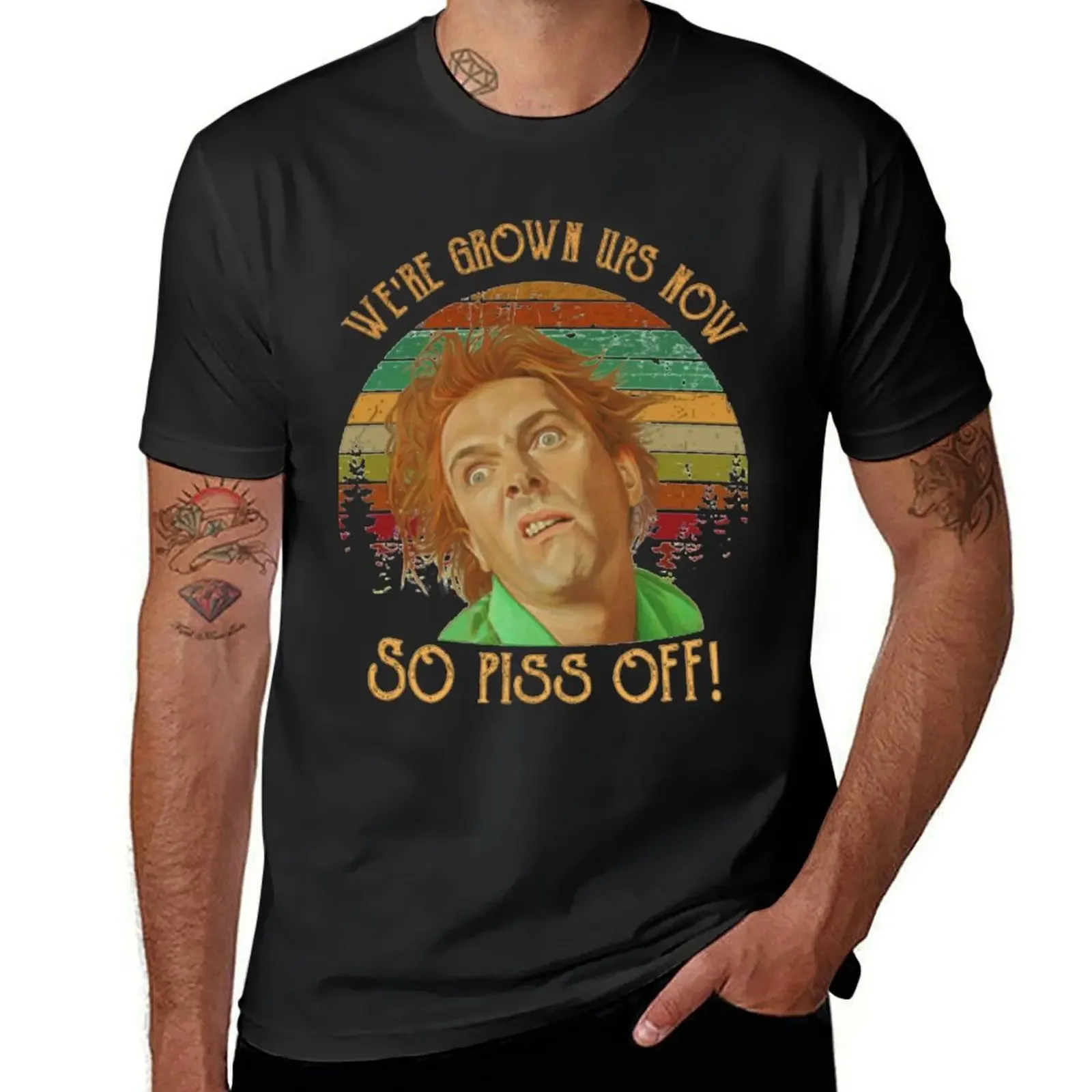 We're Grown Ups Now So Piss Off T-Shirt oversized t shirt sweat anime anime tshirt mens graphic t-shirts hip hop