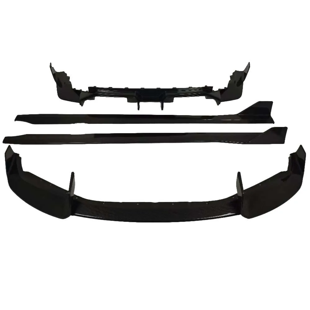 For  M2 G87 AD Style Dry Carbon Fiber Body Kit Spoiler Front Lip Diffuser Side Skirts