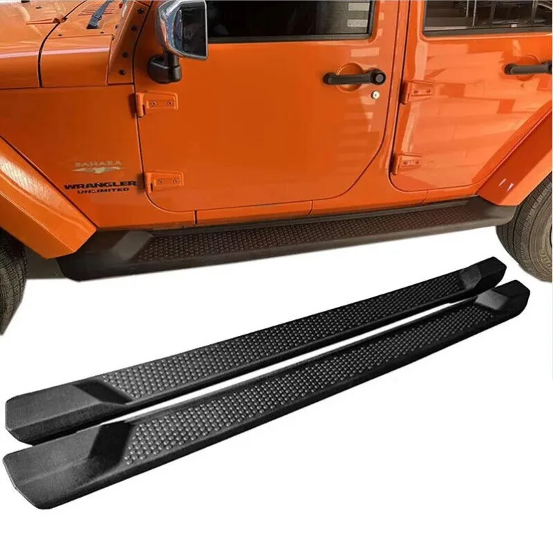 

US for 2007-2018 Jeep Wrangler JK 4 Door 6" Running Boards Nerf Bars Side Step ABS