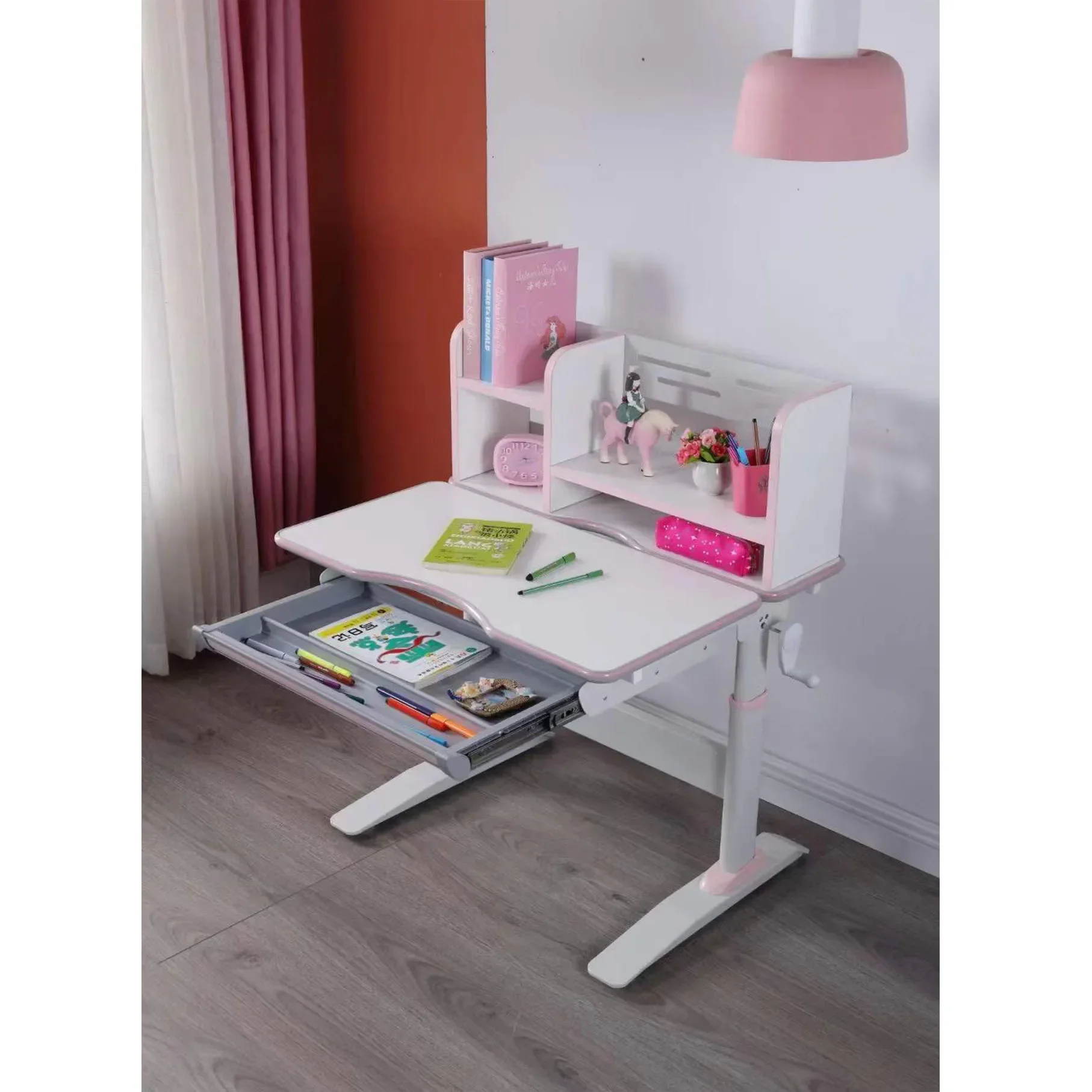 2026 home kids children portable  height adjustable folding child study  table for kids