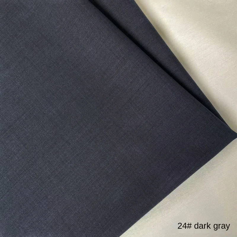 Summer Thin Suit Fabric Solid Color Anti Wrinkle Professional Suit Pants Fashion Cloth for Dress Diy Sewing Material Per Meter