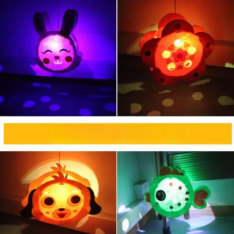 

이wana urocza latarnia LED ze zwierzętami DIY do zabawy i świątecznej atmosfery