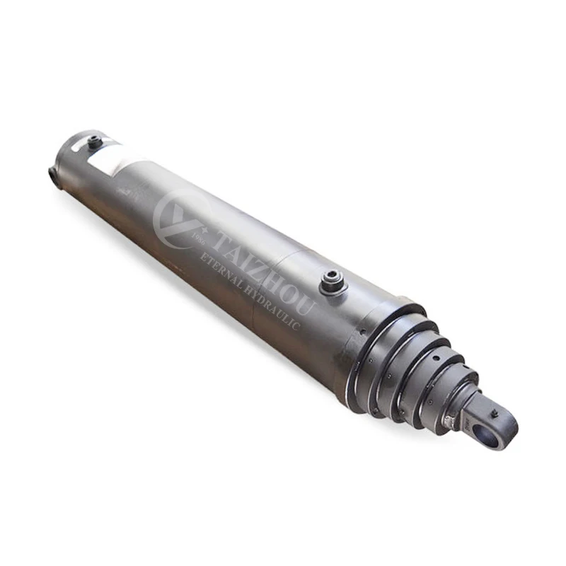 Double Acting 3-9 Stages Lifting Boom Bucket Piston Barrel Assy For Sany Excavator 10 Ton Mini Hydraulic Cylinder