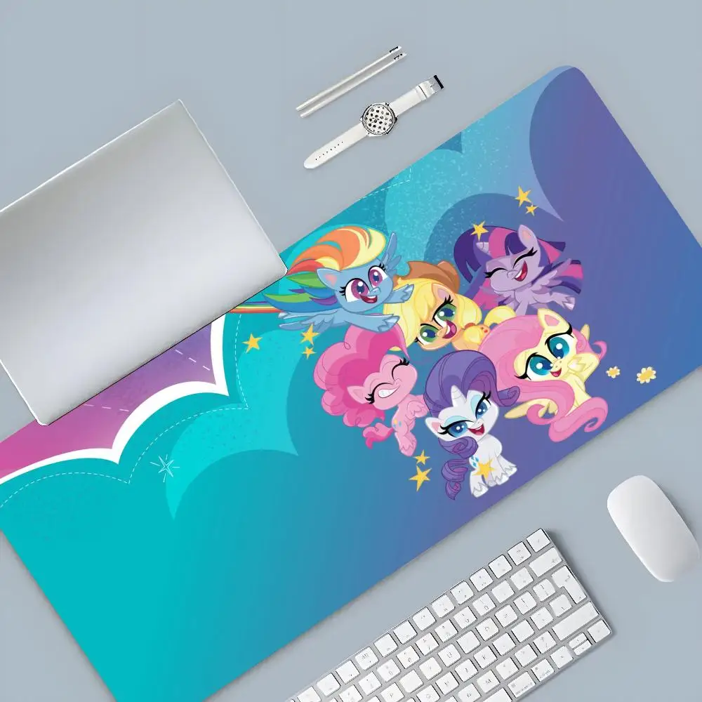 My little pony Mouse Pad Cartoon Lockedge Large Gaming Pad Computer Gamer tastiera Mouse Mat Desk Mousepad per PC Desk Pad