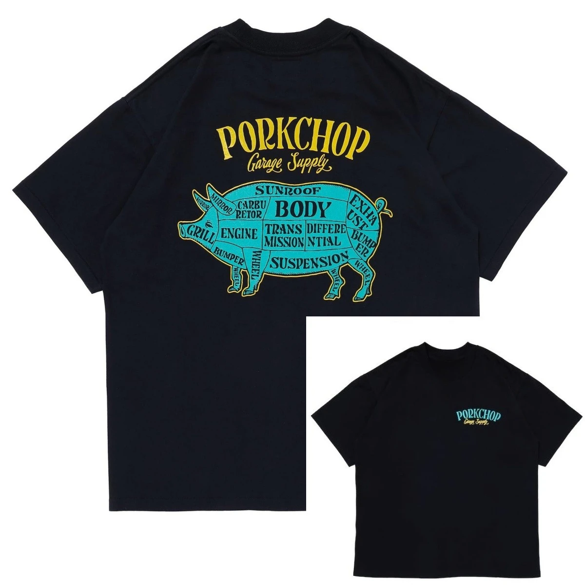 Best Sale PORK 2026 CHOP New Spring and Summer Motorcycle Skateboard BMXT T-shirt for Men and Women