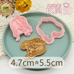 Game Impact Kamisato Ayaka Cookie Cutter Mold Cake Tools Children Biscuit Stamp Fondant Mould Baking Sugarcraft Accessories