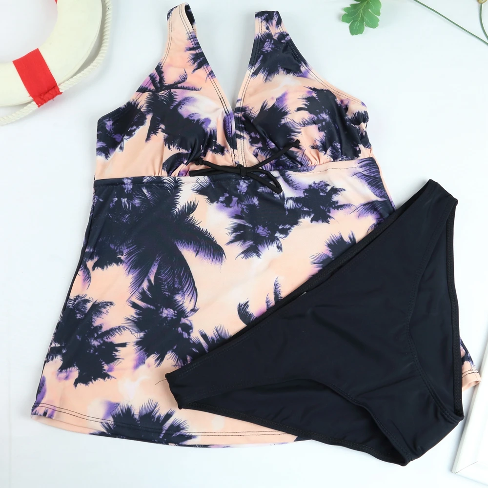 Sexy 2025 Push Up Bikini Set Floral Tankini Two Piece Swimwear Biquini Swimsuit Bikinis Brazilian Vintage Bathing Suit Beachwear