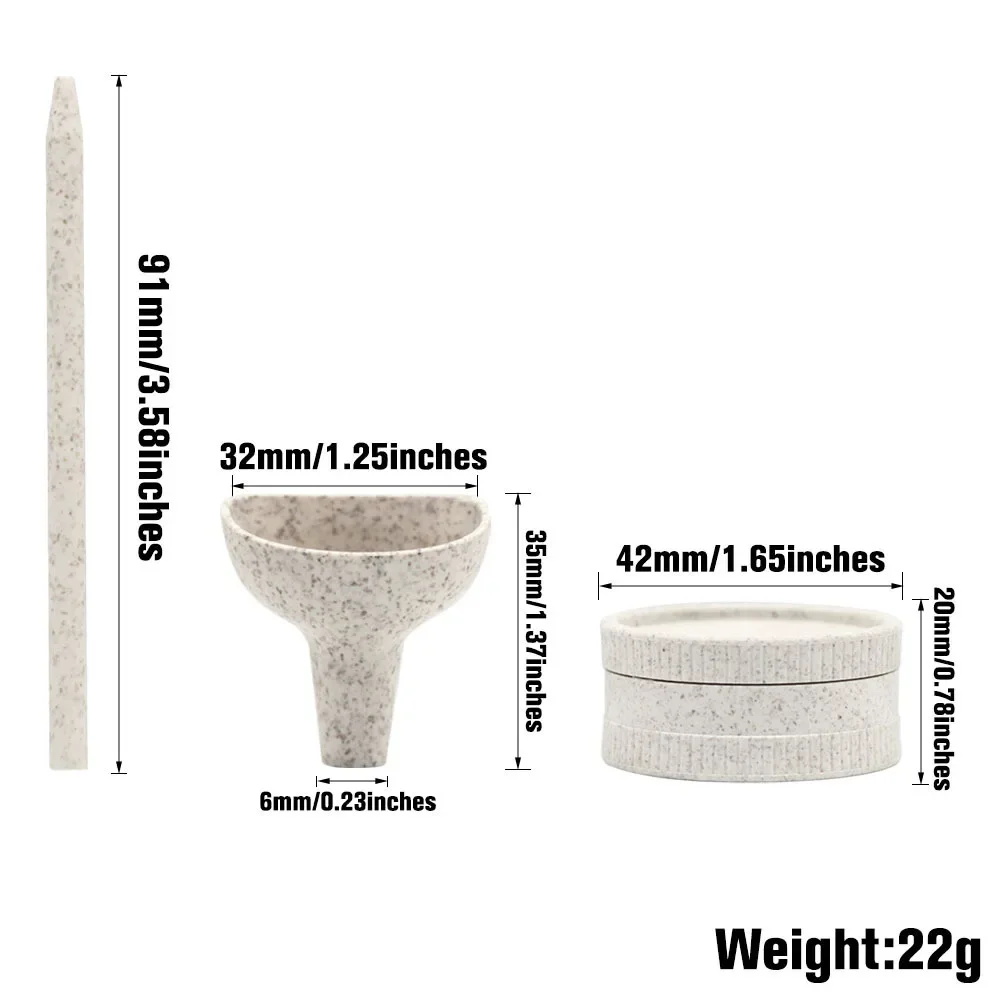 Rolling Paper Cone Filling Funnel Herb Grinder Funnel Degradable Material Herbal Crusher Accessories - Image 2