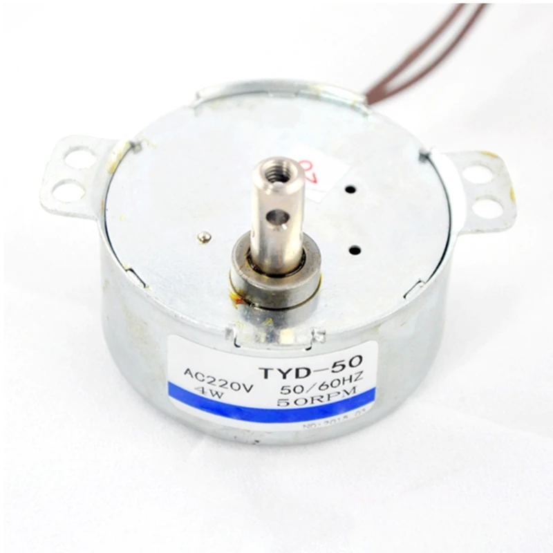 มอเตอร์พัดลมไฟฟ้าแบบซิงโครนัส TYD-50 220V-240V 50RPM CW/CCW 4W Turners ถ้วย