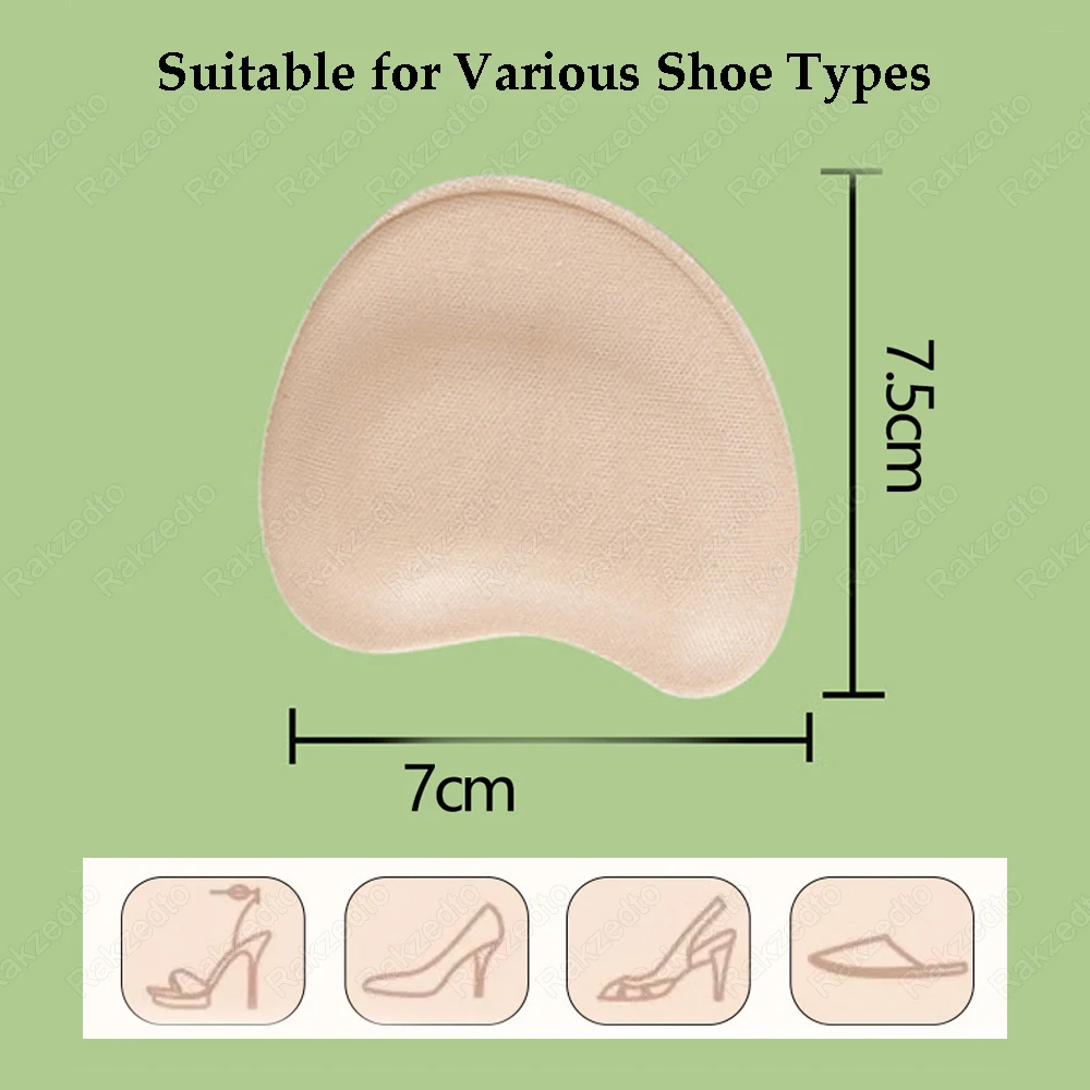 8 قطع من وسادات مقدمة القدم للنساء، صنادل بكعب عالٍ، نعل داخلي لتخفيف الألم، وسادات أحذية غير قابلة للانزلاق للأحذية الكبيرة جدًا، وسادات حشو لتقليل الحجم، وسادات أصابع القدم #6