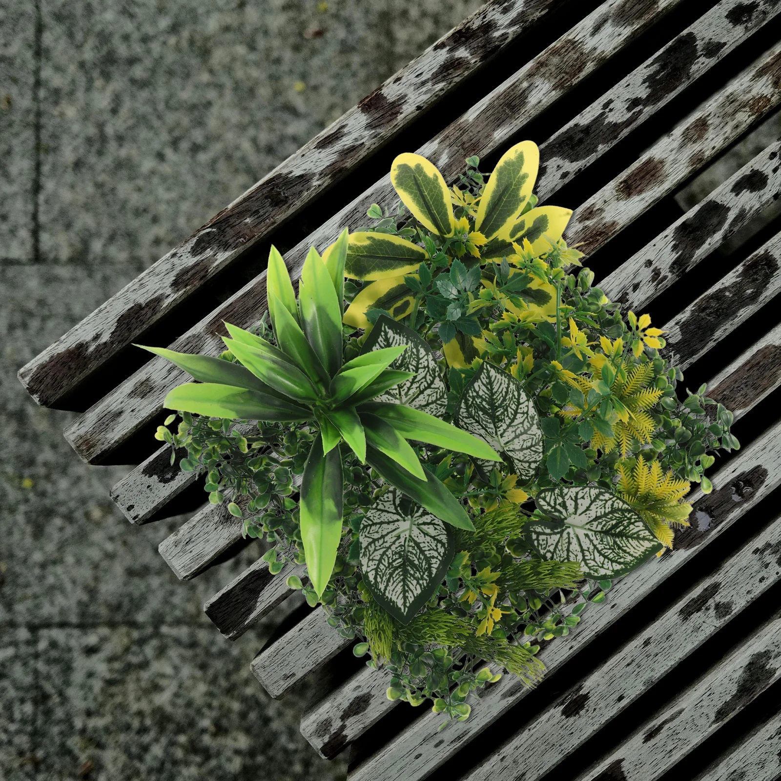 

2Pcs 30x30cm Artificial Greenery Wall Panels Lightweight Easy Install Indoor Outdoor Garden Backdrop Green Wall Decor