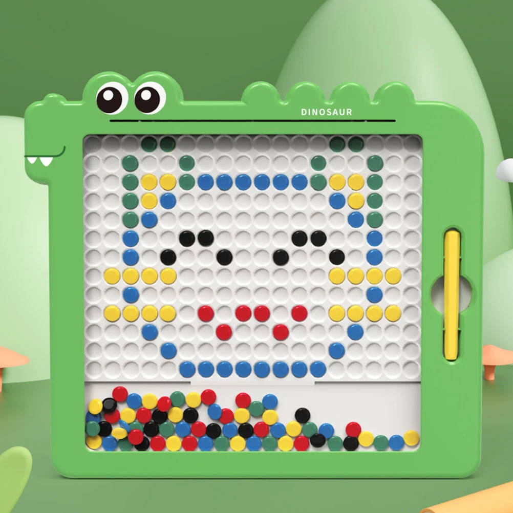 Magnetyczny blok do rysowania dla dzieci, tablica do rysowania dla maluchów, plastikowy blok do rysowania koralikami dla niemowląt