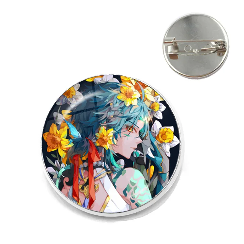 Game Genshin Impact Brooch Pins Anime Badge Cosplay Yae Miko Xiao Zhongli Accessories For Clothes Backpack Decoration Gift