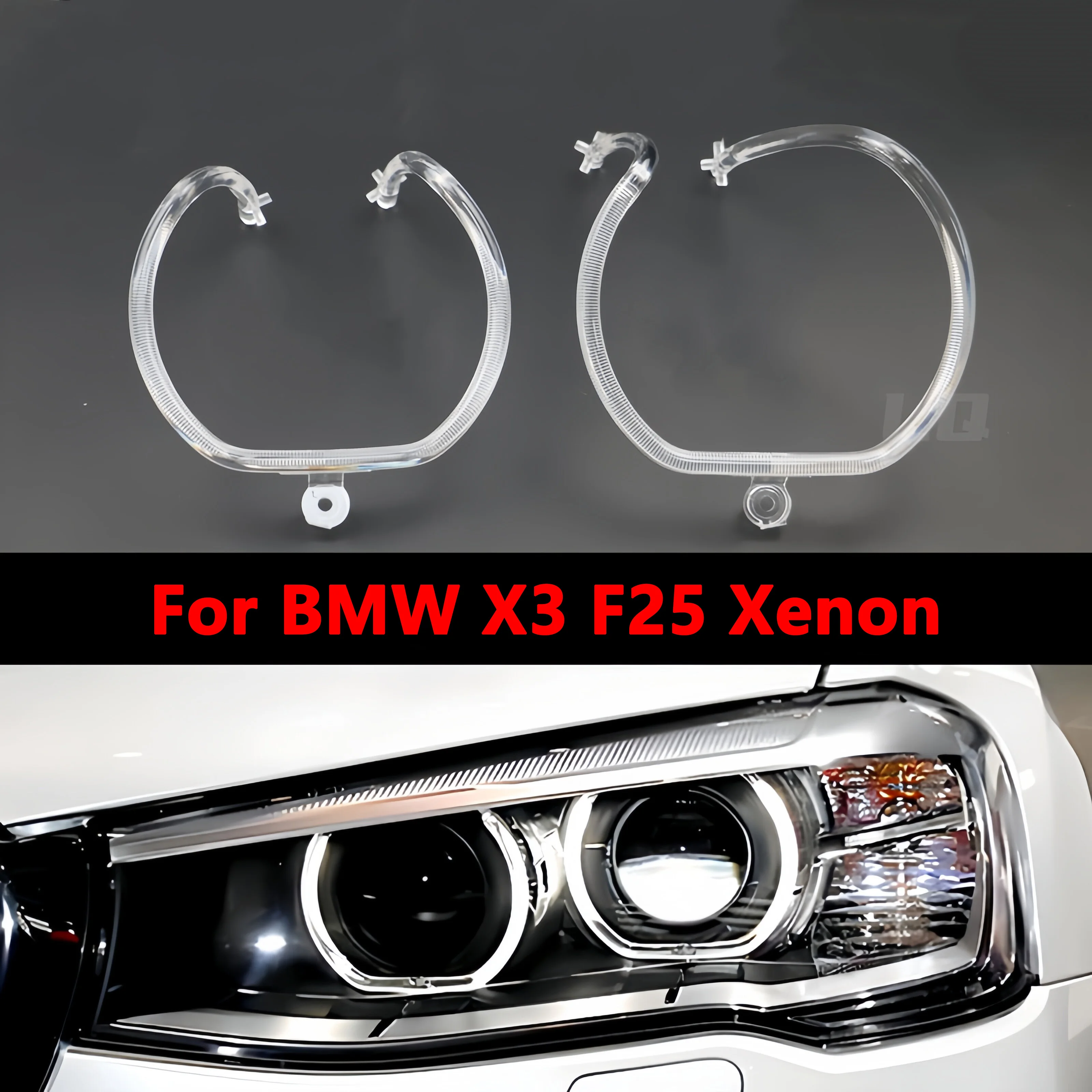 For BMW 2014-17 X3 X4 F25 F26 Daytime Running Lamp Light Guide Ring Headlamp Angel Eye Light