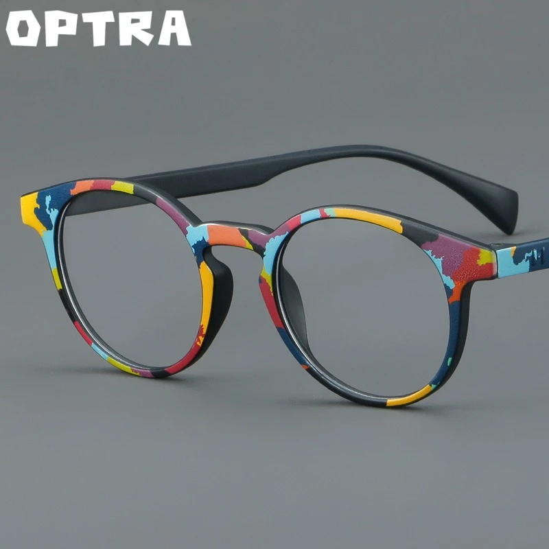 

OPTRA Colorful Brand Frame Glasses Stylish Frame Designs Reading Myopia Leisure Decoration Stylish Appearance Casual Style 8802