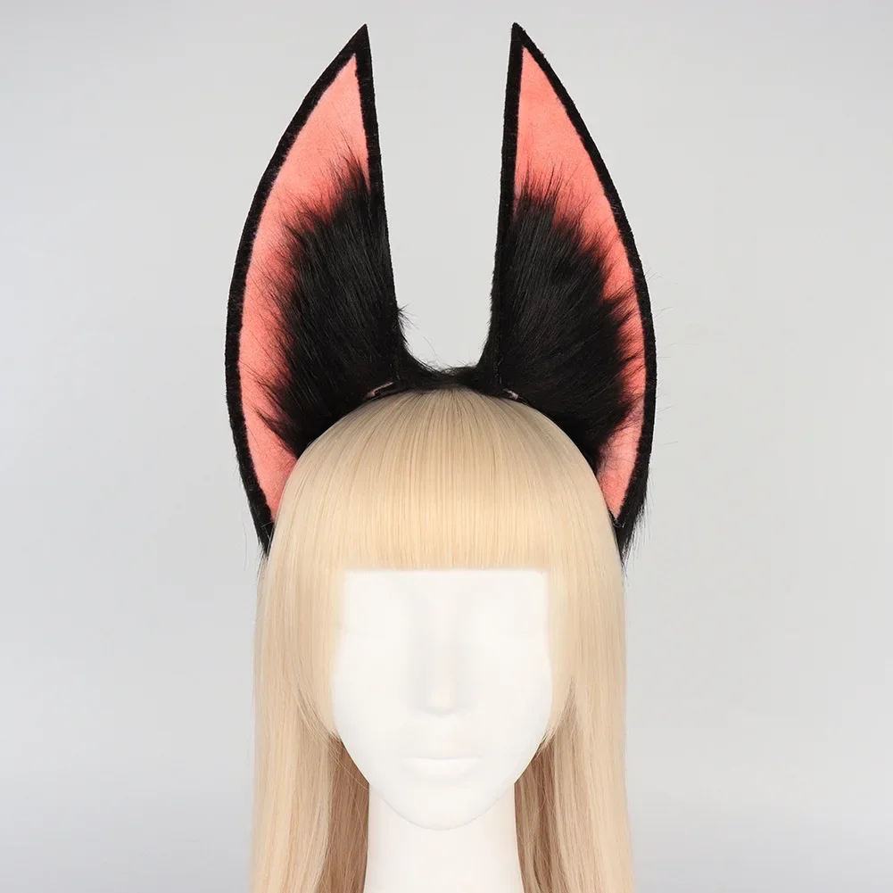 Diadema de juego Genshin Impact Sumeru Tighnari para niñas, diadema de Cosplay Tighnari, gato, zorro, orejas de felpa, tocado de piel, accesorios para el cabello de moda