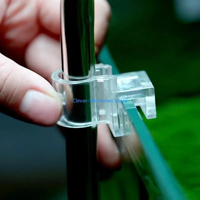 24TD Аквариумы Пластиковый зажим для водопроводной трубы Рыба для аквариумов Фоновый зажим для крепления