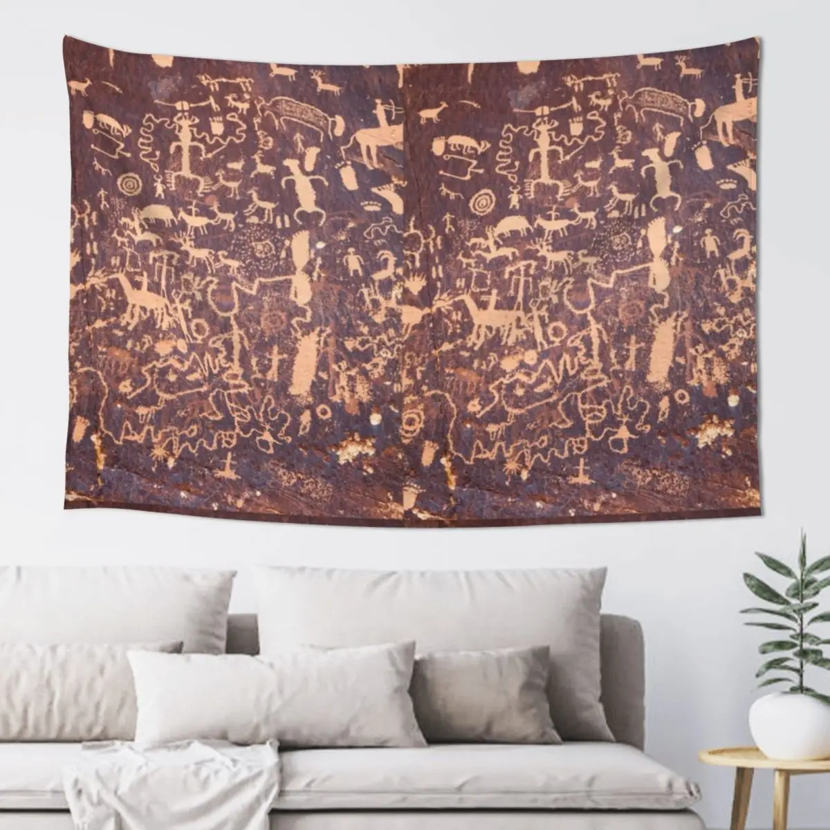 

Petroglyphs Tapestry Home Decorators Decorative Wall Mural Tapestry