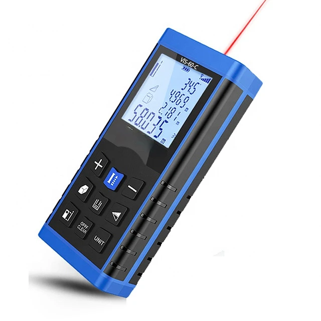 High Precision 100m Laser Measuring Tool Distance Meter Laser Rangefinder With With Electronic Level Bubble