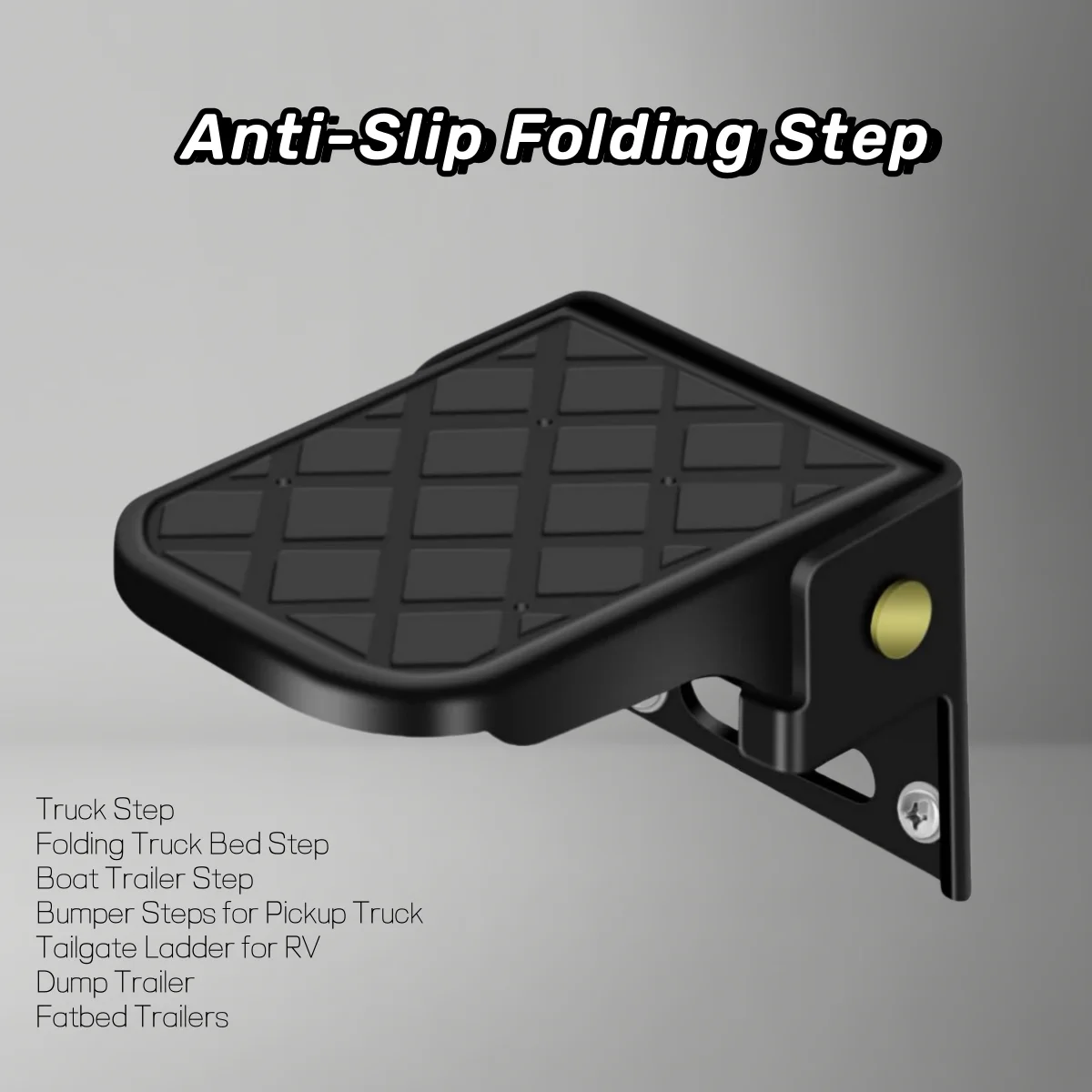 

2pcs/Pack Safety Anti-Slip Folding Truck Bed Step For Boat Trailer Bumper Steps Pickup Truck RV Campers Parts Accessories