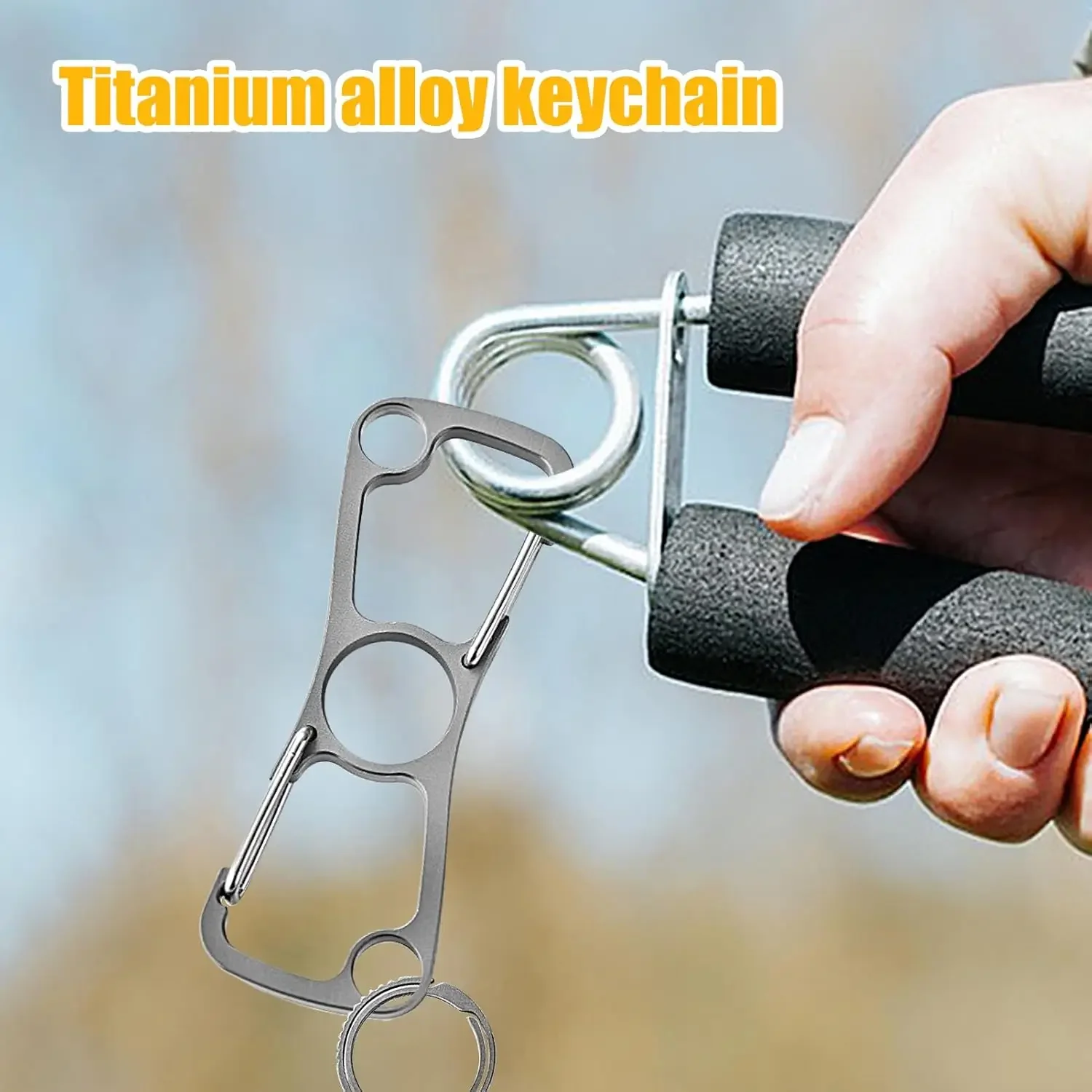 FEGVE Carabiner for Keys | Keychain Carabiner - Lightweight Alloy Hook Holder Organizer for Home Hiking Camping