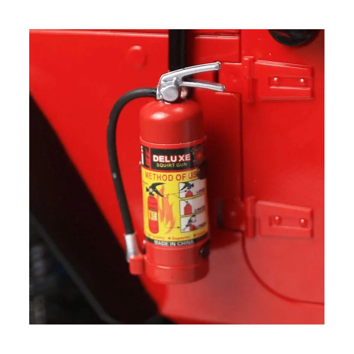 1/10 RC 크롤러 용 2PCS 빨간색 미니 소화기-축 SCX10, Traxxas TRX4, RC4WD D90-시뮬레이션 자동차 장식 부품