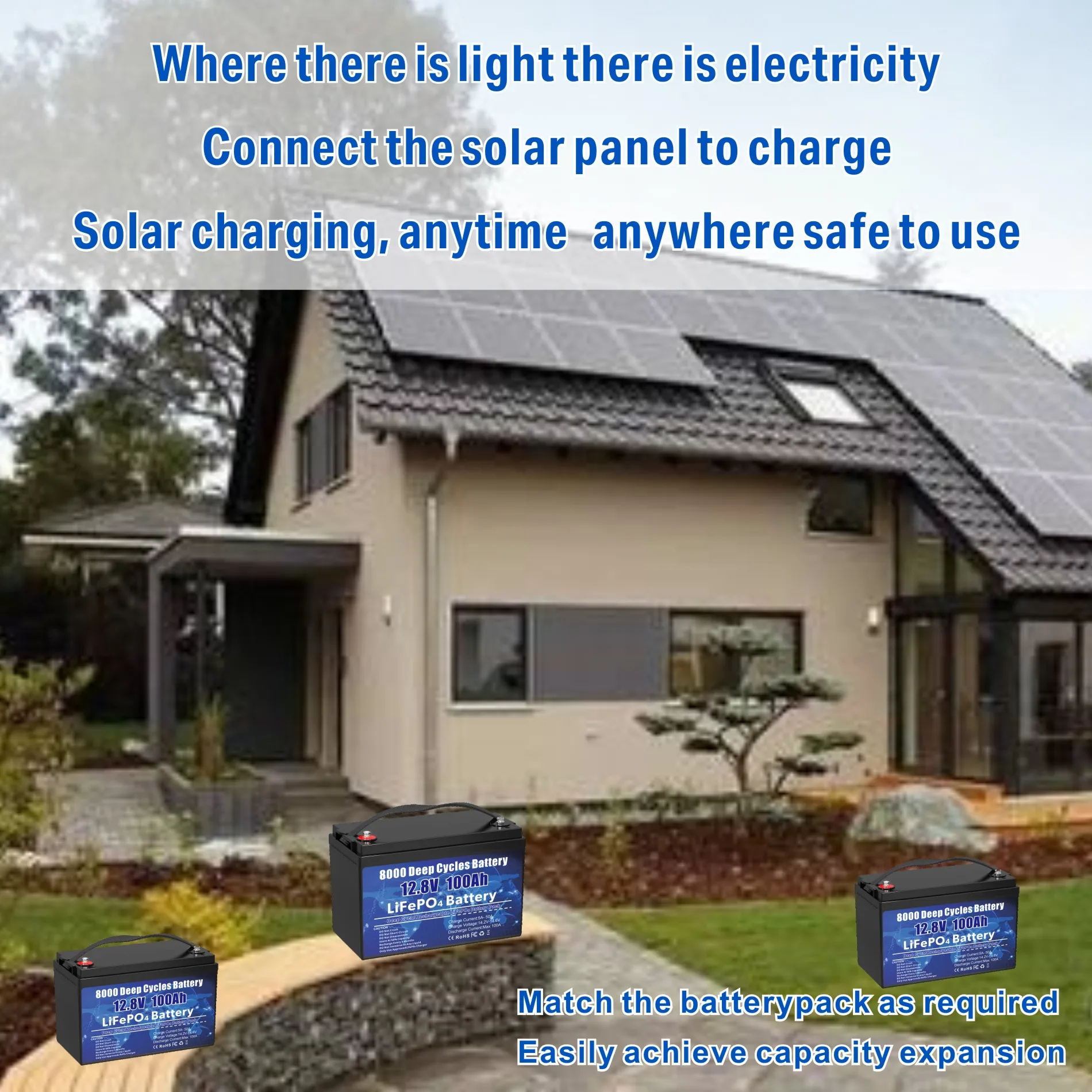 VEMDIA LiFePO4 Lithium Battery 12V 100Ah Deep Cycle Rechargeable Lithium Iron Phosphate Rechargeable Battery