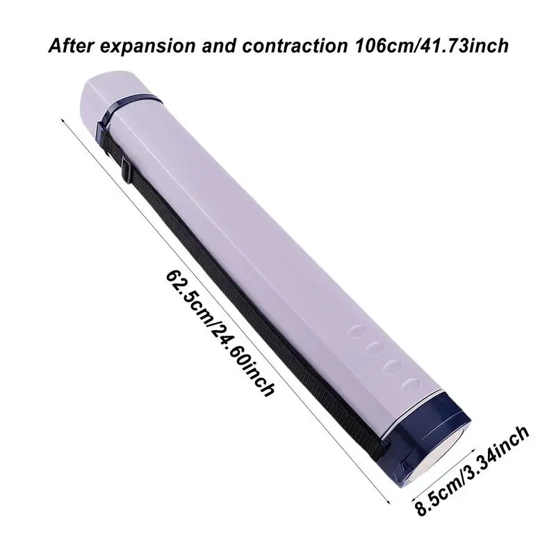 Tubo per poster 36 pollici Tubo per asta volante Porta poster Porta poster estensibile Tubo di stoccaggio portatile Archiviazione di progetti per poster