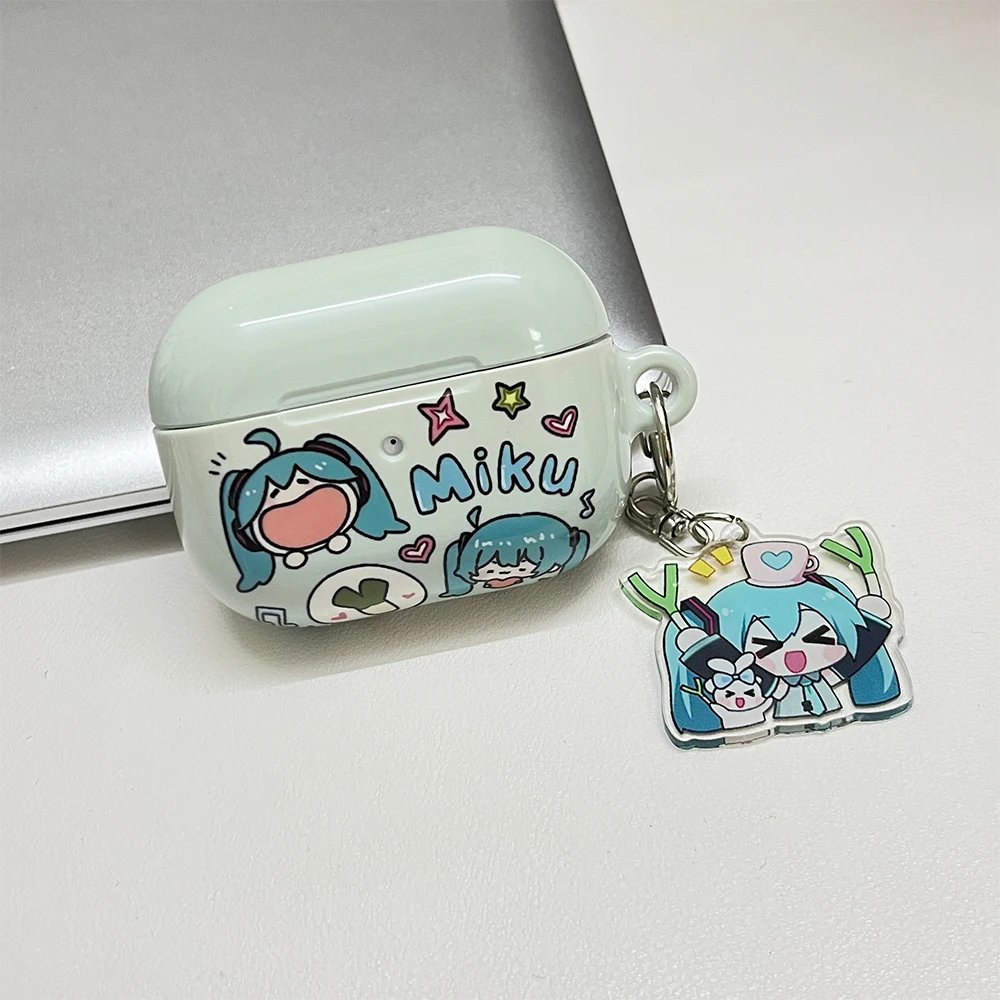 

Чехол для наушников с героями мультфильмов Hatsune Miku, чехол для игровых наушников, персонализированные подарки 1, 2, 3, 4, подарки для Airpods