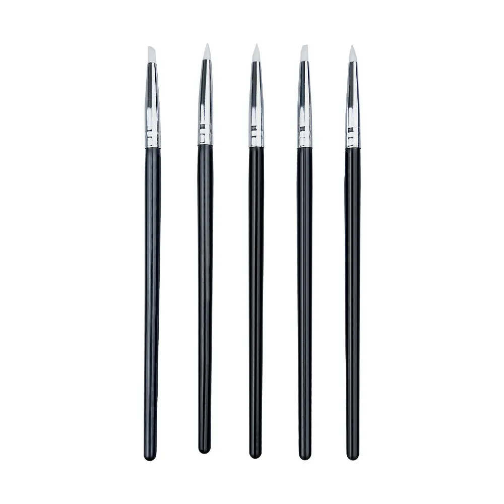 5Pcs Dental Resin Brush Silicone Shaping Pens for Adhesive Cement Porcelain Teeth Brush Dentistry Lab Tool Oral Hygiene Composit