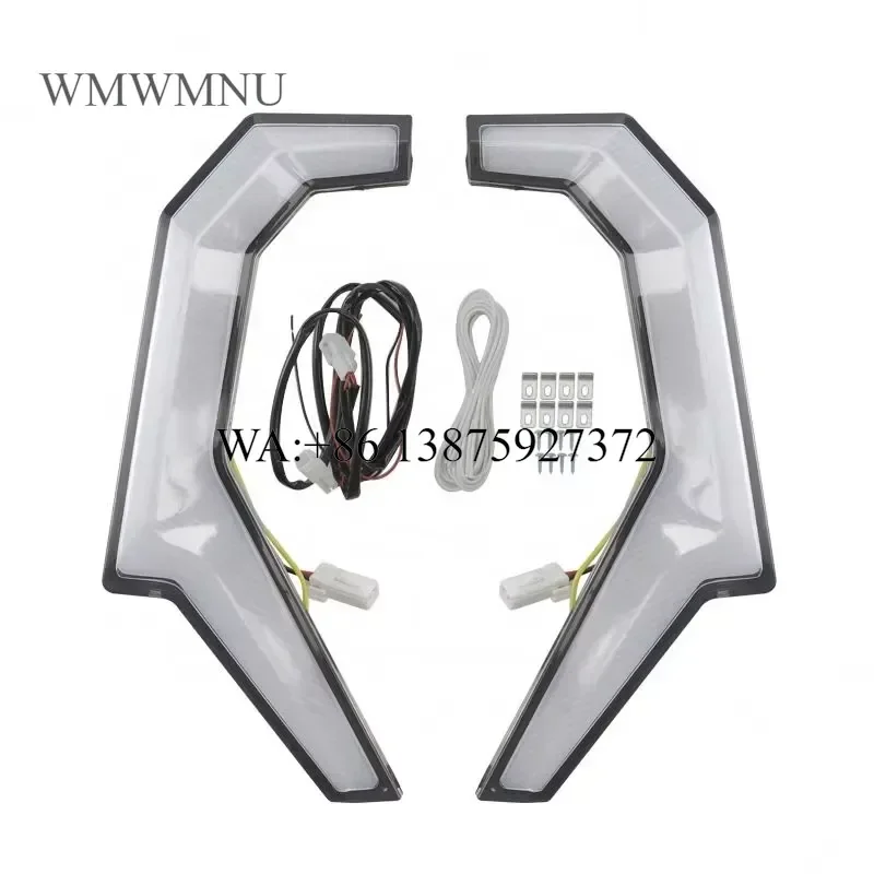 Wmwmnu Turn Signal Light Fang Accent Signature Lamp for Polaris RZR 1000 UTV Accessories