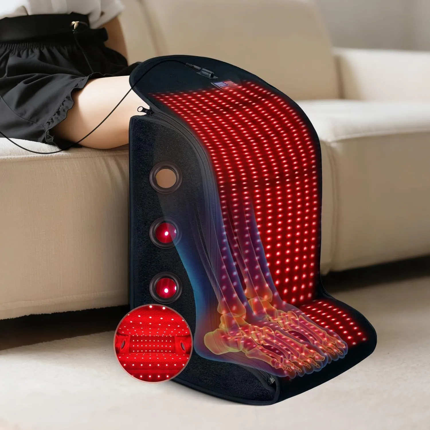 Red Light Therapy Feet Legs Upgraded 4 Modes for Legs
