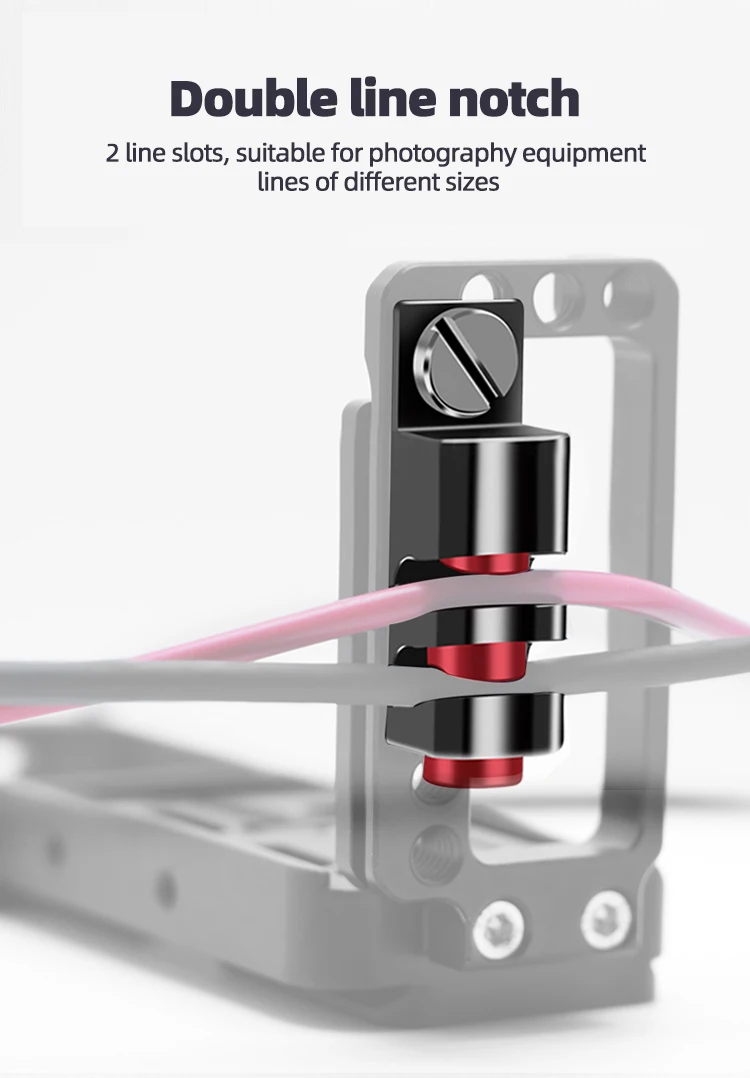 HDMI-kompatible Kabel klemme für Sony A72 A73 Käfig Rig Platte verstellbare Draht clip Organizer Halterung 1/4 "Schrauben Kamera Zubehör – Detail 21