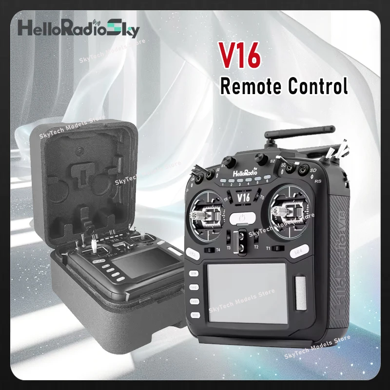 

HelloRadio Model V16 Transmitter ELRS Remote Control Compatible FPV High-frequency Head EDGTX Touch Screen Crossover Machine