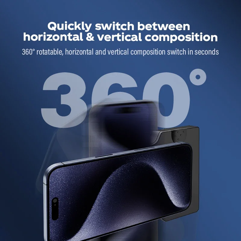 Soonpho-abrazadera magnética para teléfono inteligente, estabilizador de mango para Selfie con Bluetooth, Vertical, Horizontal, Vlog, disparo, Deiontel