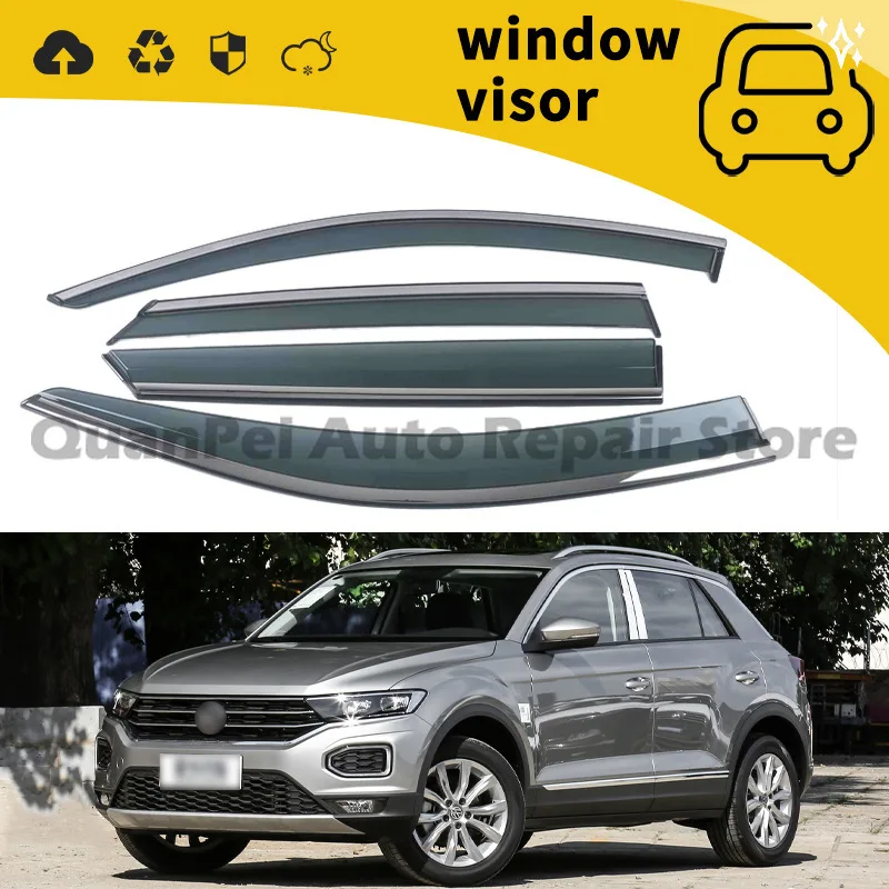 For Volkswagen Passat Polo Jetta Golf Tiguan Touran Arteon Beetle Scirocco Up Taigo T-Cross ID4 ID3 ID6 Sharan Car Rain Guard