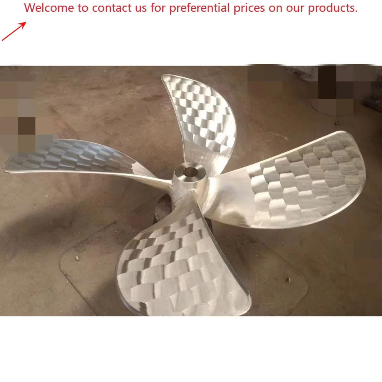 

Wholesale New Polished 304 Stainless Steel Marine Propellers Boat Propeller