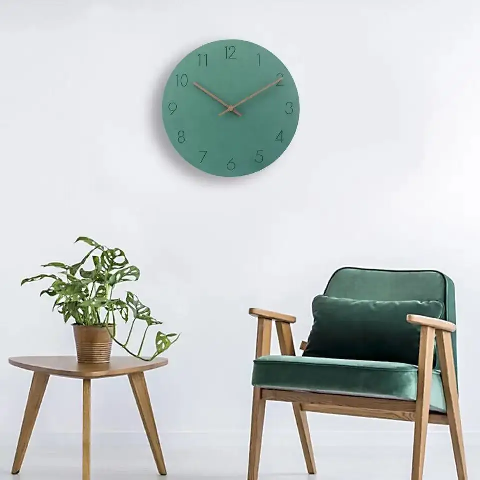 2026 Hot Sale Wooden Wall Clock Modern Design Vintage Classic Clock Quiet Art Watch Clock in Wall Home Decor Relogio De Parede