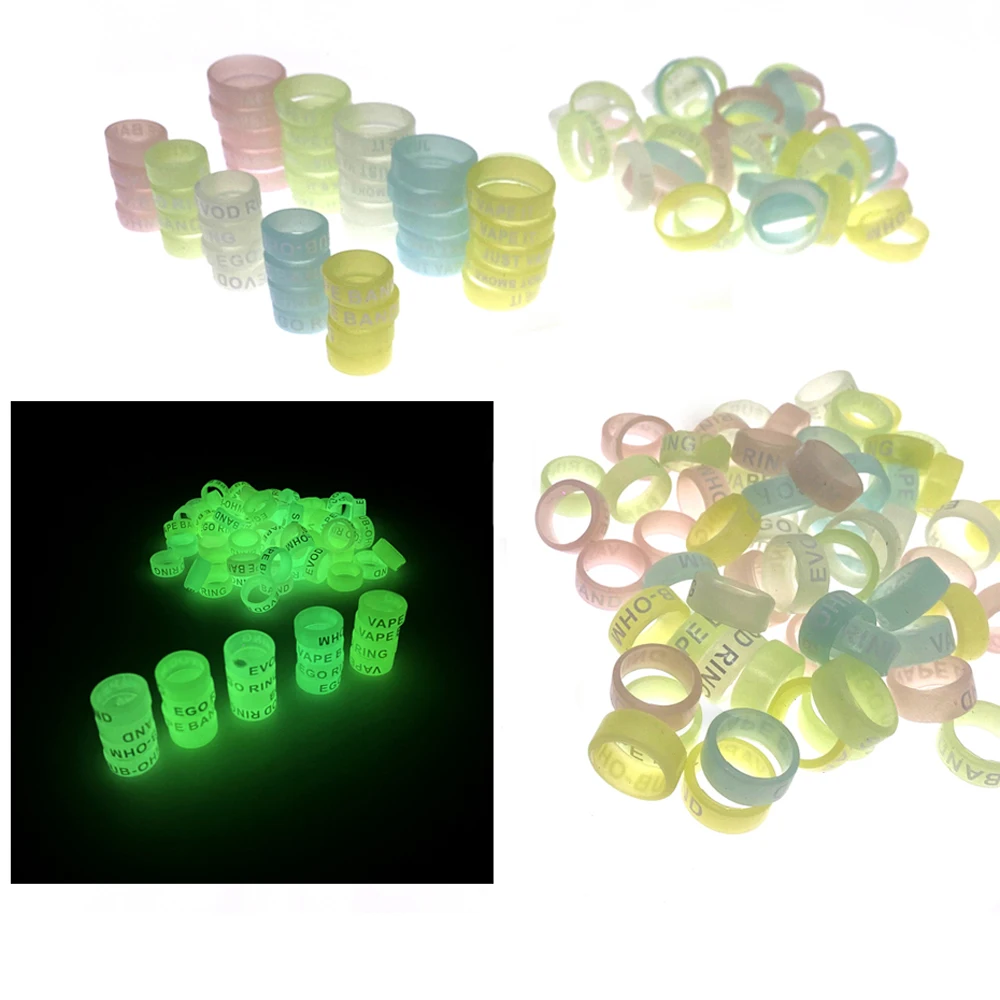 13mm anello luminoso asta asta anello antiscivolo maniglia fionda anello in silicone anello di arresto asta anello in gomma antiscivolo anello